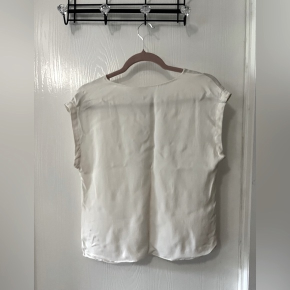 Rebecca Taylor 100% Silk Cream Blouse - Picture 4 of 8